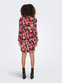 ONLY Blomsterprintet kjole -Black - 15294912