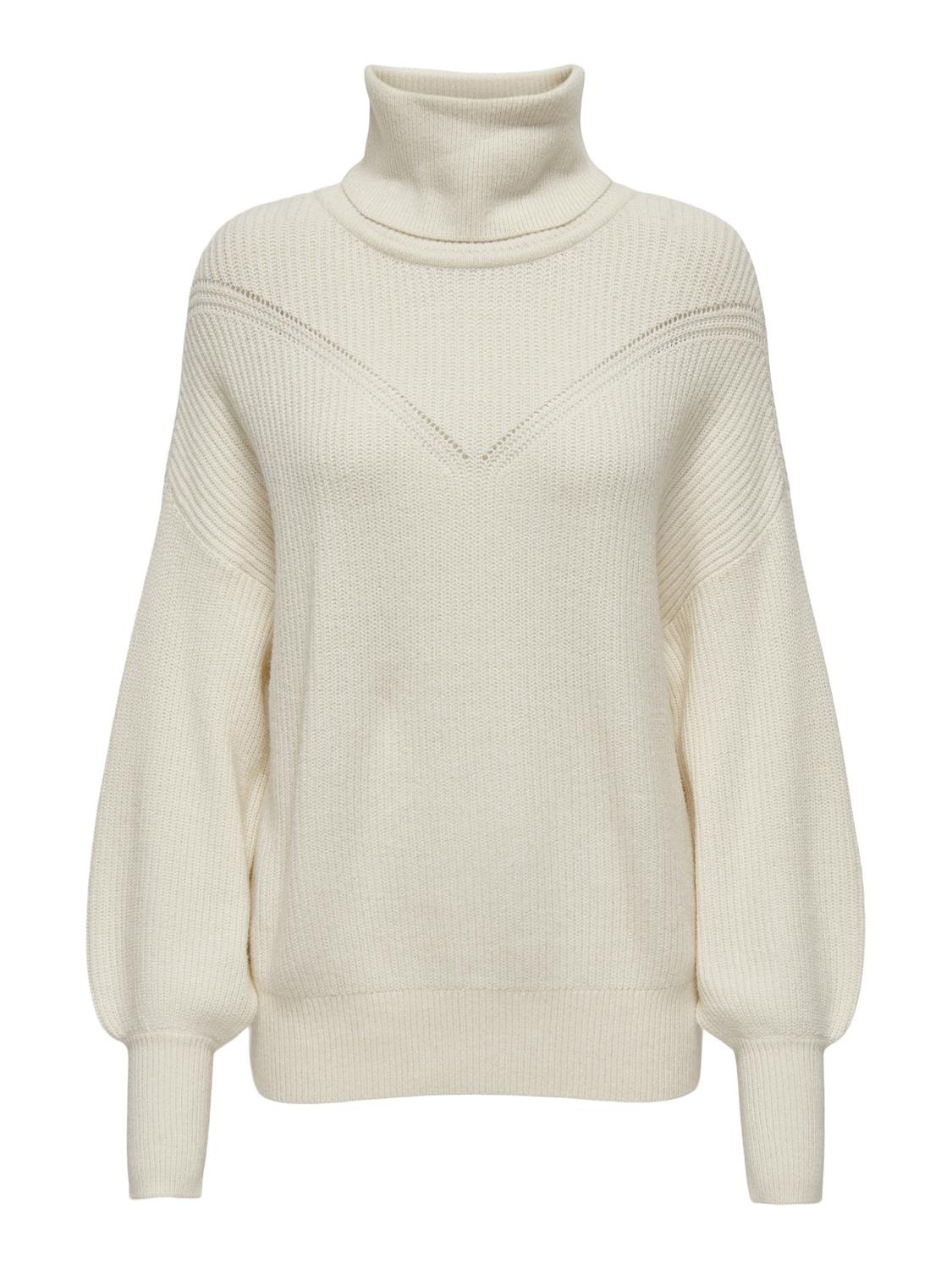 ONLY Roll neck knitted pullover -Whitecap Gray - 15294940