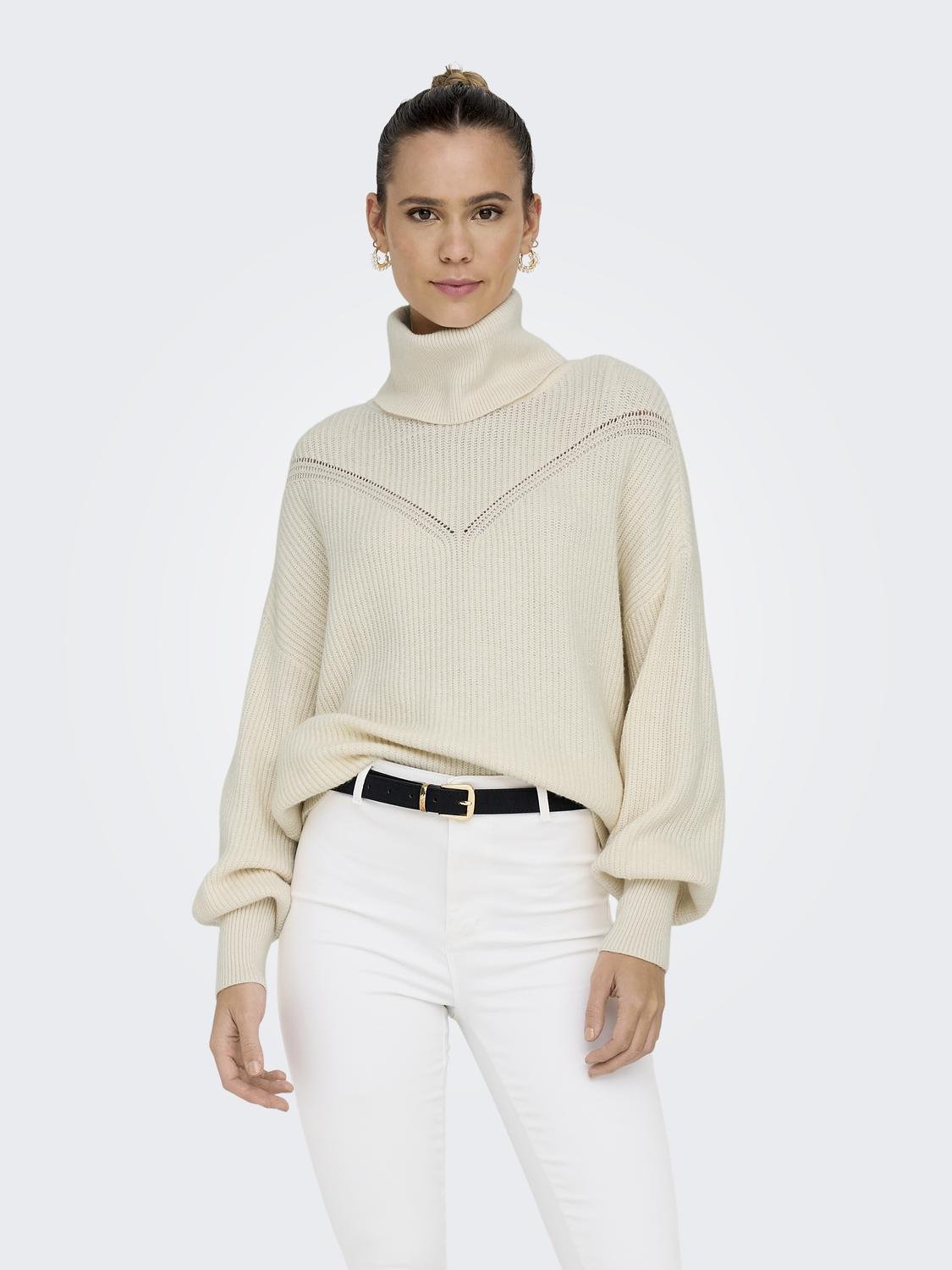ONLY Roll neck Pullover -Whitecap Gray - 15294940