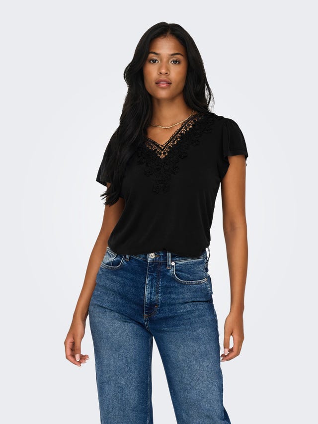 ONLY Regular Fit Round Neck Top - 15294944