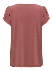 ONLY Regular Fit Round Neck Top -Apple Butter - 15294944