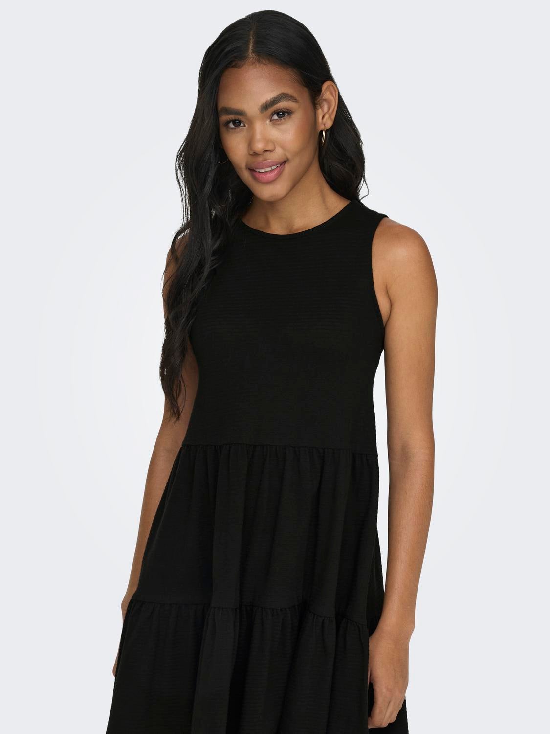ONLY Mini o-neck dress -Black - 15294949