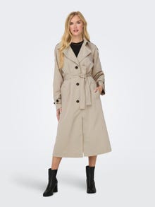 ONLY Spread collar Coat -Simply Taupe - 15294984