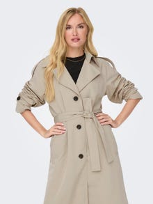 ONLY Klassisk trenchcoat -Simply Taupe - 15294984