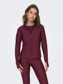 ONLY Training jacket with high neck -Windsor Wine - 15295017