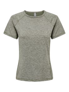 ONLY Short sleeved training top -Dusty Olive - 15295068