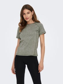 ONLY T-shirts Regular Fit Col rond -Dusty Olive - 15295068