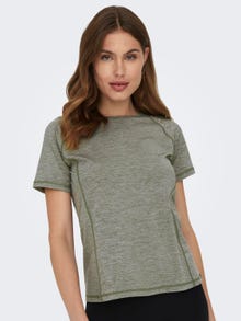 ONLY Regular fit O-hals T-shirts -Dusty Olive - 15295068