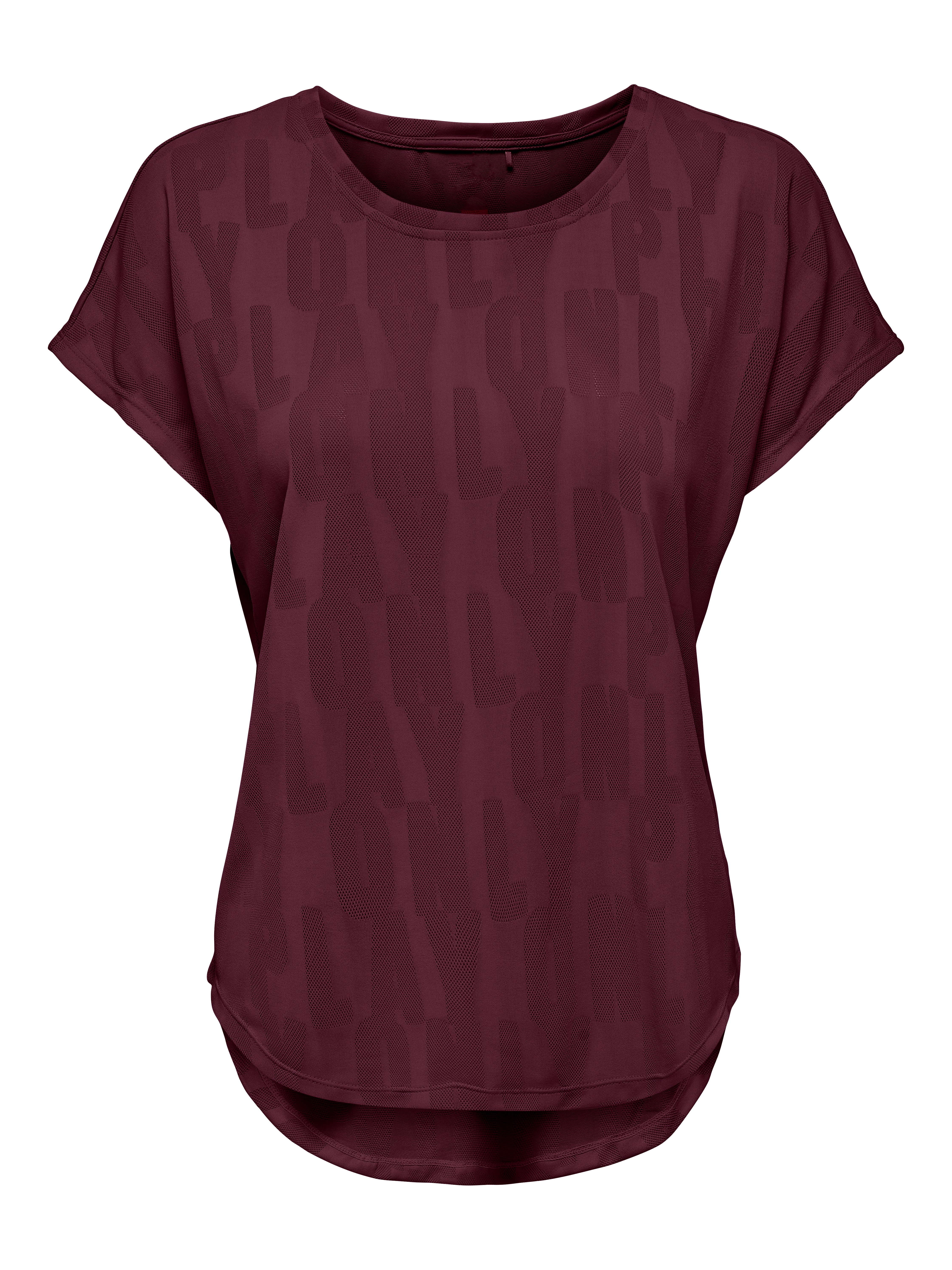 Tshirts Loose Fit Col rond Violet foncé ONLY®