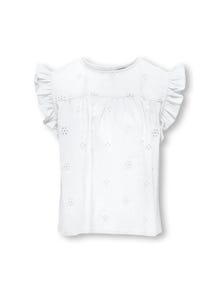 ONLY Regular Fit Round Neck Top -Bright White - 15295121