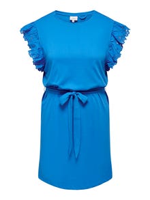 ONLY Curvy detailed cotton dress -Indigo Bunting - 15295168