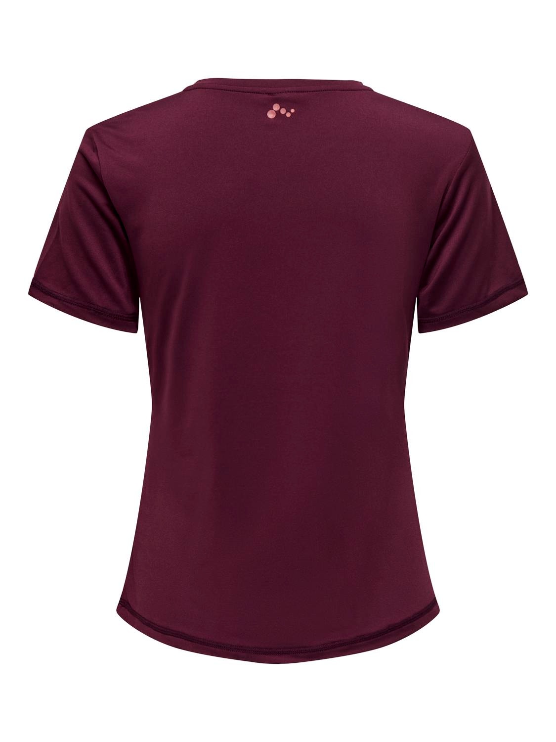 ONLY Regular Fit O-hals T-skjorte -Windsor Wine - 15295208