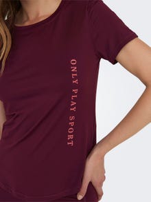 ONLY Normal passform O-ringning T-shirt -Windsor Wine - 15295208