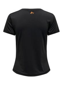 ONLY Normal geschnitten Rundhals T-Shirt -Black - 15295208