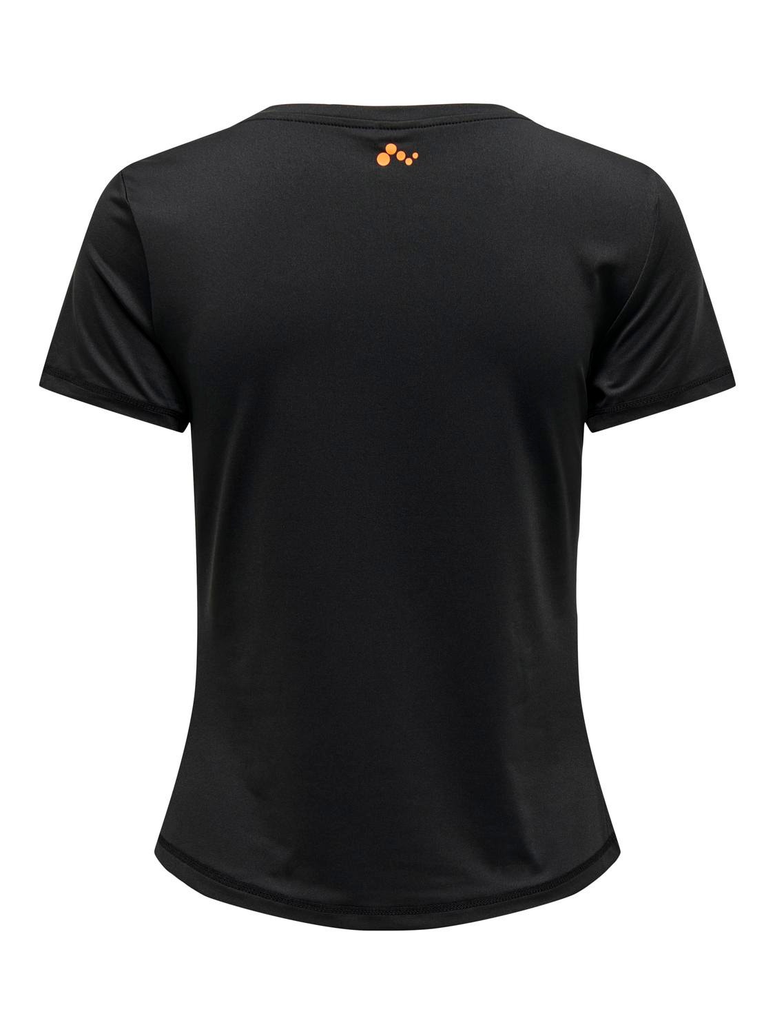 ONLY T-shirts Regular Fit Col rond -Black - 15295208