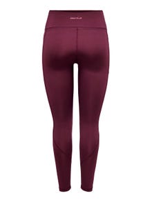 ONLY Leggings Tight Fit Taille haute -Windsor Wine - 15295214