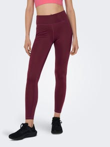 ONLY High waist training tights -Windsor Wine - 15295214