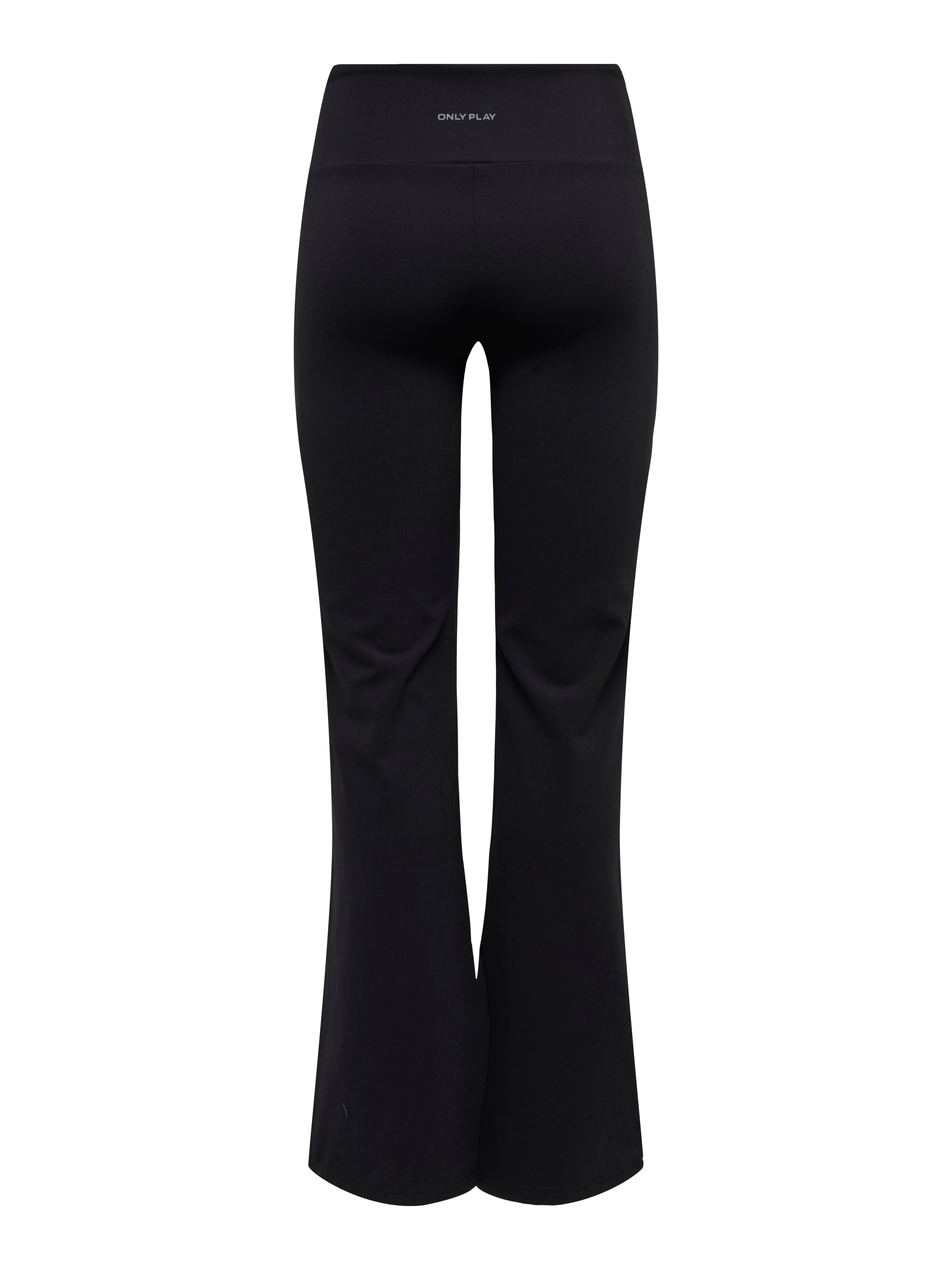 Pantalones Corte flared Cintura alta Negro ONLY