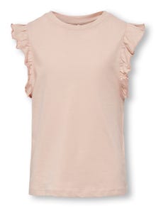 ONLY Rymlig passform O-ringning T-shirt -Rose Smoke - 15295261