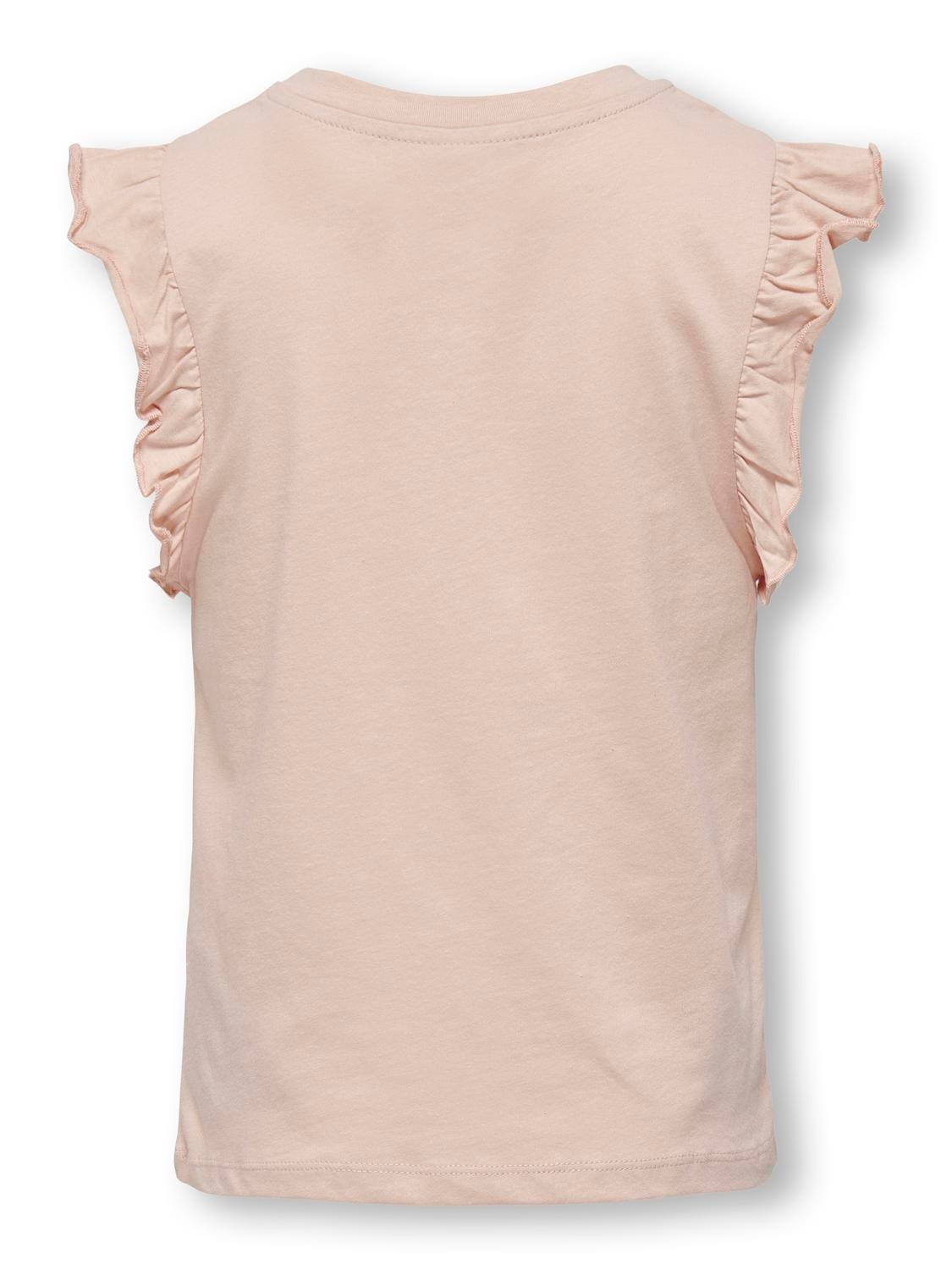 ONLY Camisetas Corte volume Cuello redondo -Rose Smoke - 15295261