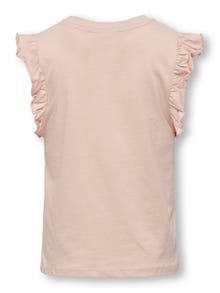 ONLY T-shirts Volume Fit Col rond -Rose Smoke - 15295261