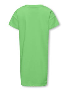 ONLY Vestido corto Corte regular Cuello redondo -Summer Green - 15295269