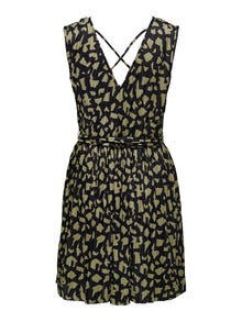 ONLY Mini Ærmeløs kjole med v-hals -Black - 15295326