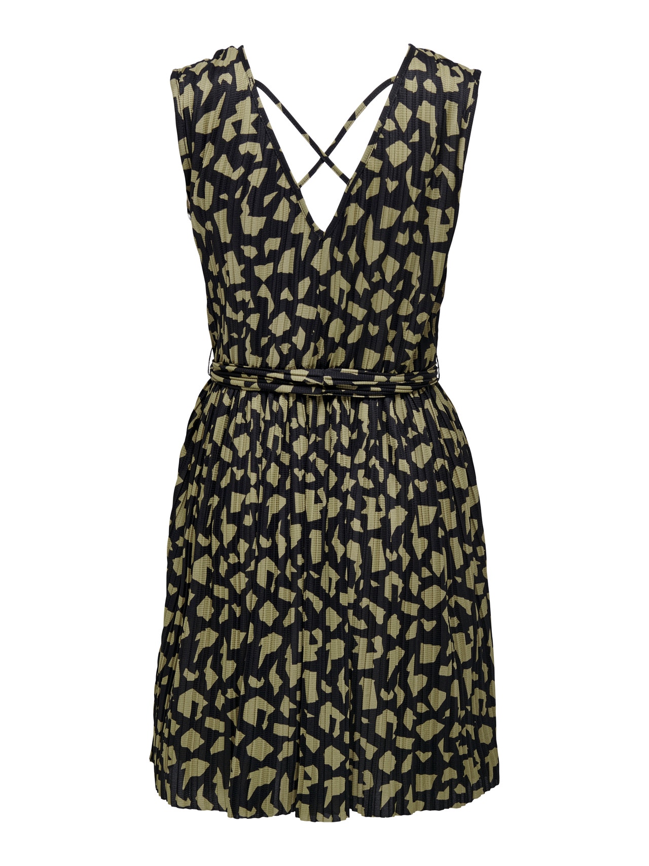 ONLY Mini dress with tie waist -Black - 15295326