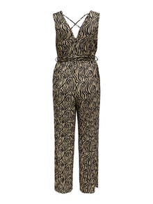 ONLY Sleeveless printed jumpsuit -Bone White - 15295334