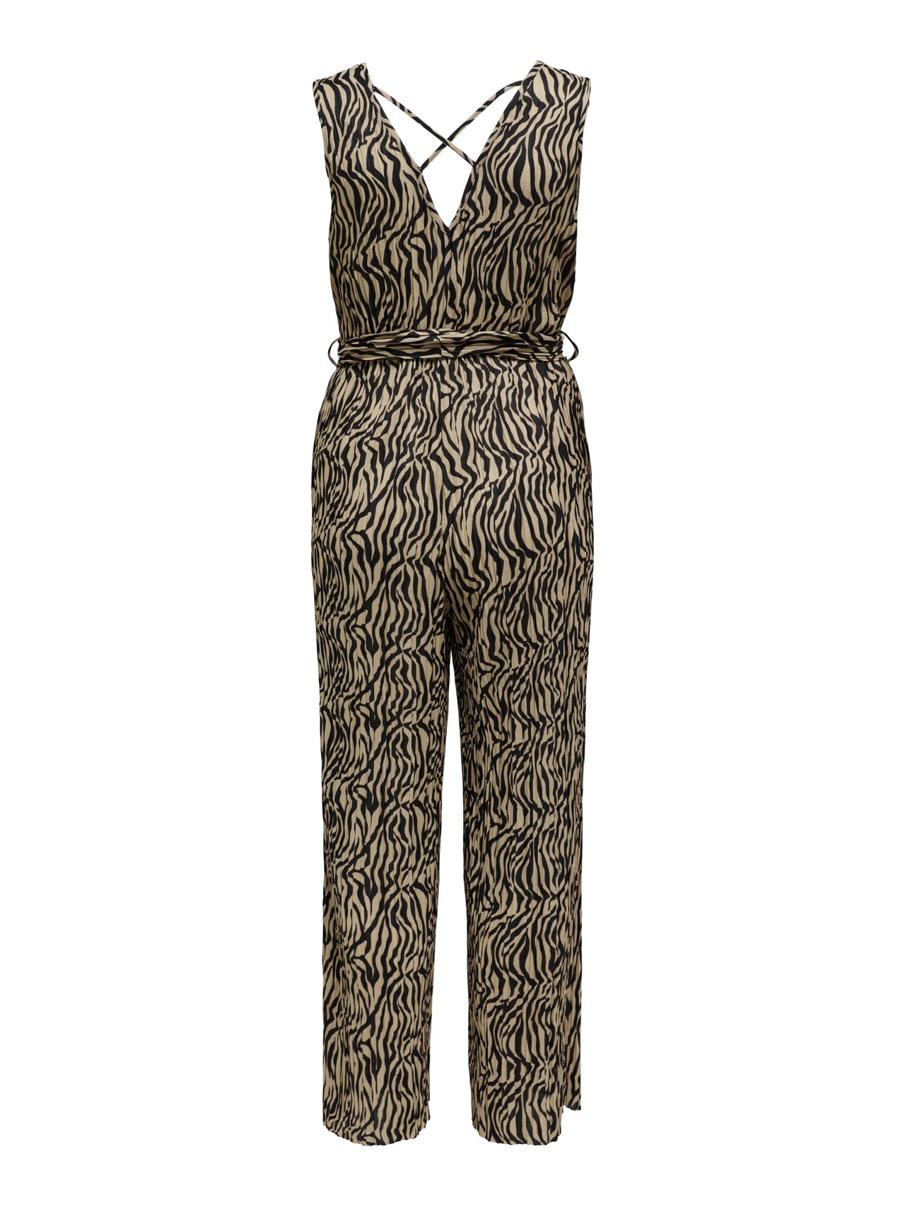 ONLY Sleeveless printed jumpsuit -Bone White - 15295334