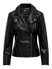ONLY Biker collar Jacket -Black - 15295362