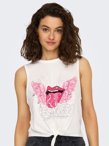 ONLY Regular fit O-hals T-shirts -Cloud Dancer - 15295380