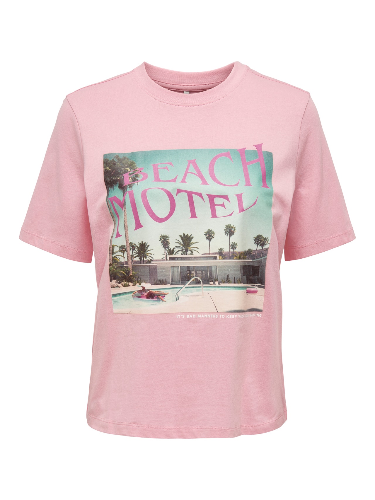 ONLY Camisetas Corte regular Cuello redondo -Candy Pink - 15295382