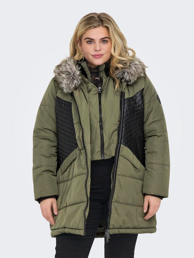 ONLY Hood Curve Quilted Jacket - 15295384