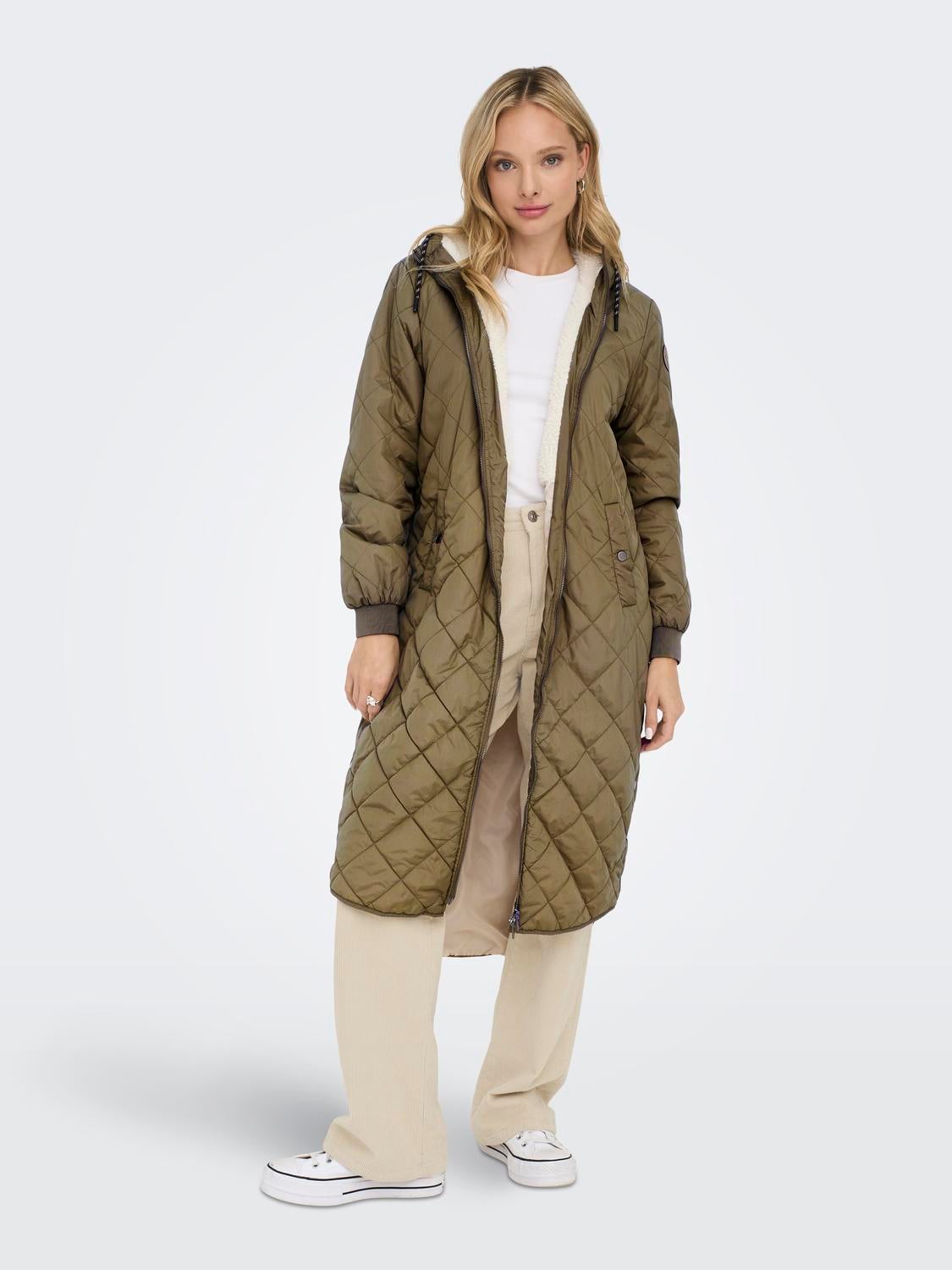 Only hot sale quilted coat