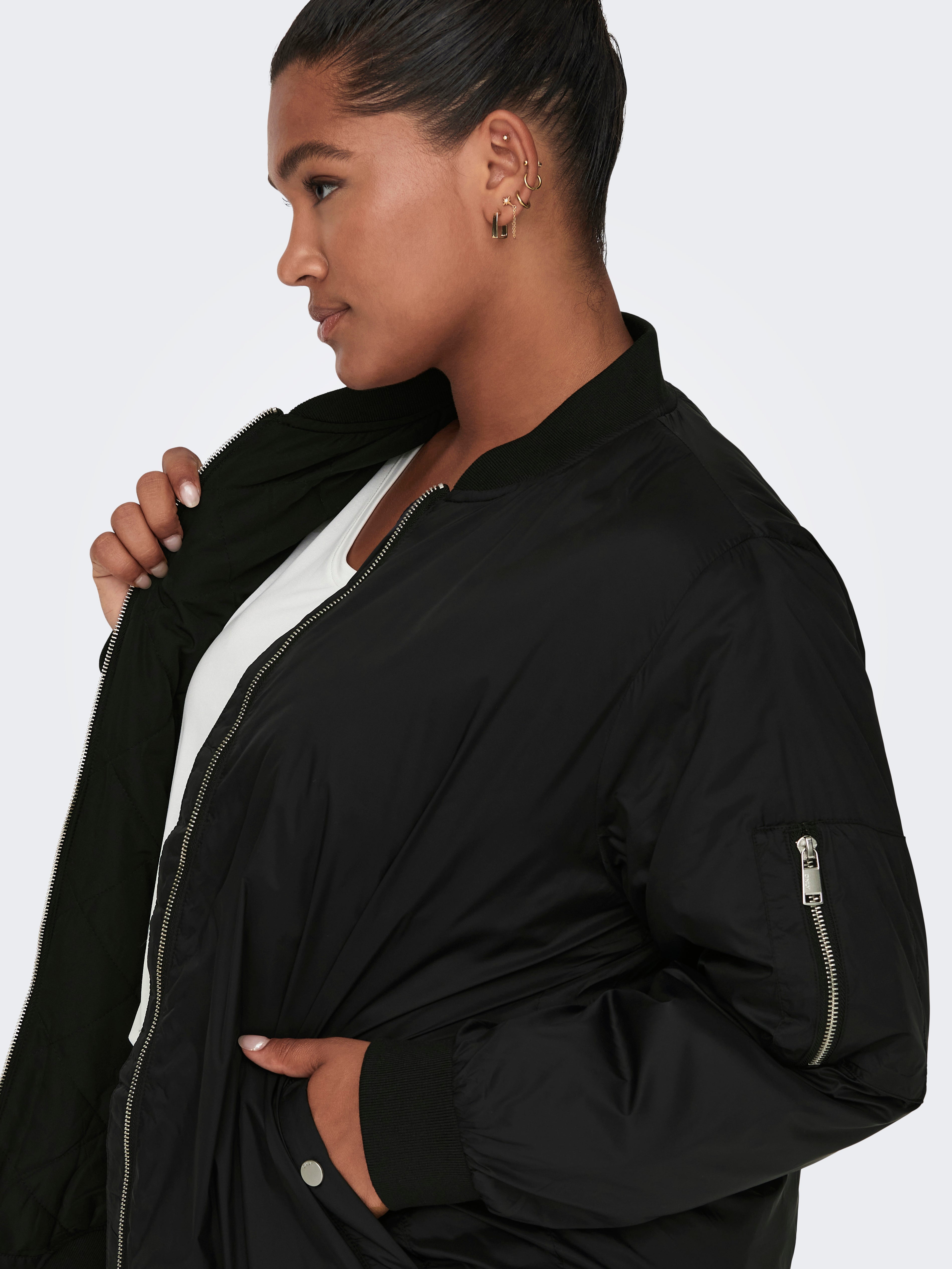 Curvy Bomber jacket | Black | ONLY®