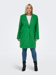 ONLY Spread collar Curve Coat -Green Bee - 15295413