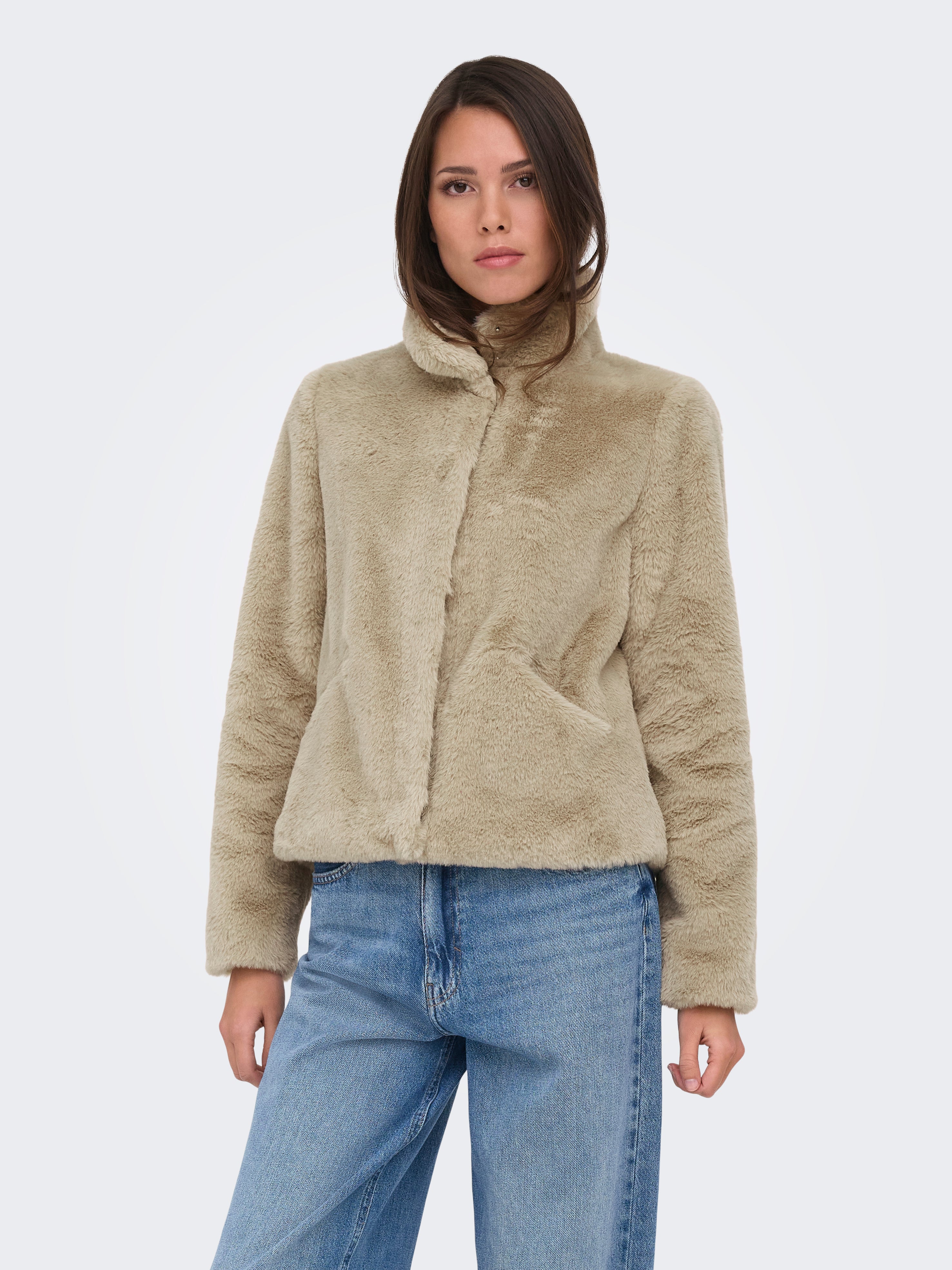 Onlnewvida Kunstpelzjacke