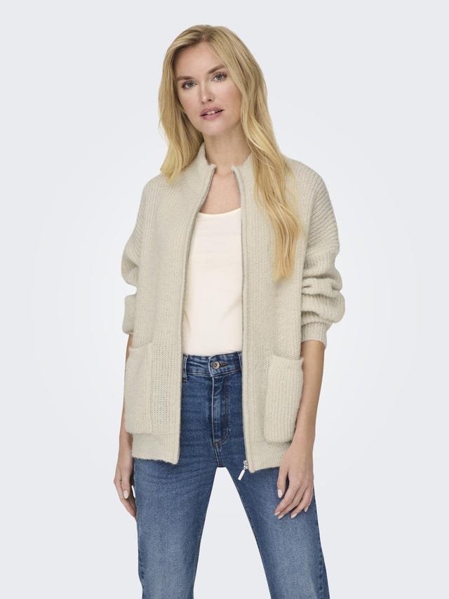 ONLY High neck Knit Cardigan - 15295452