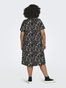 ONLY Regular Fit V-Neck Midi dress -Black - 15295477