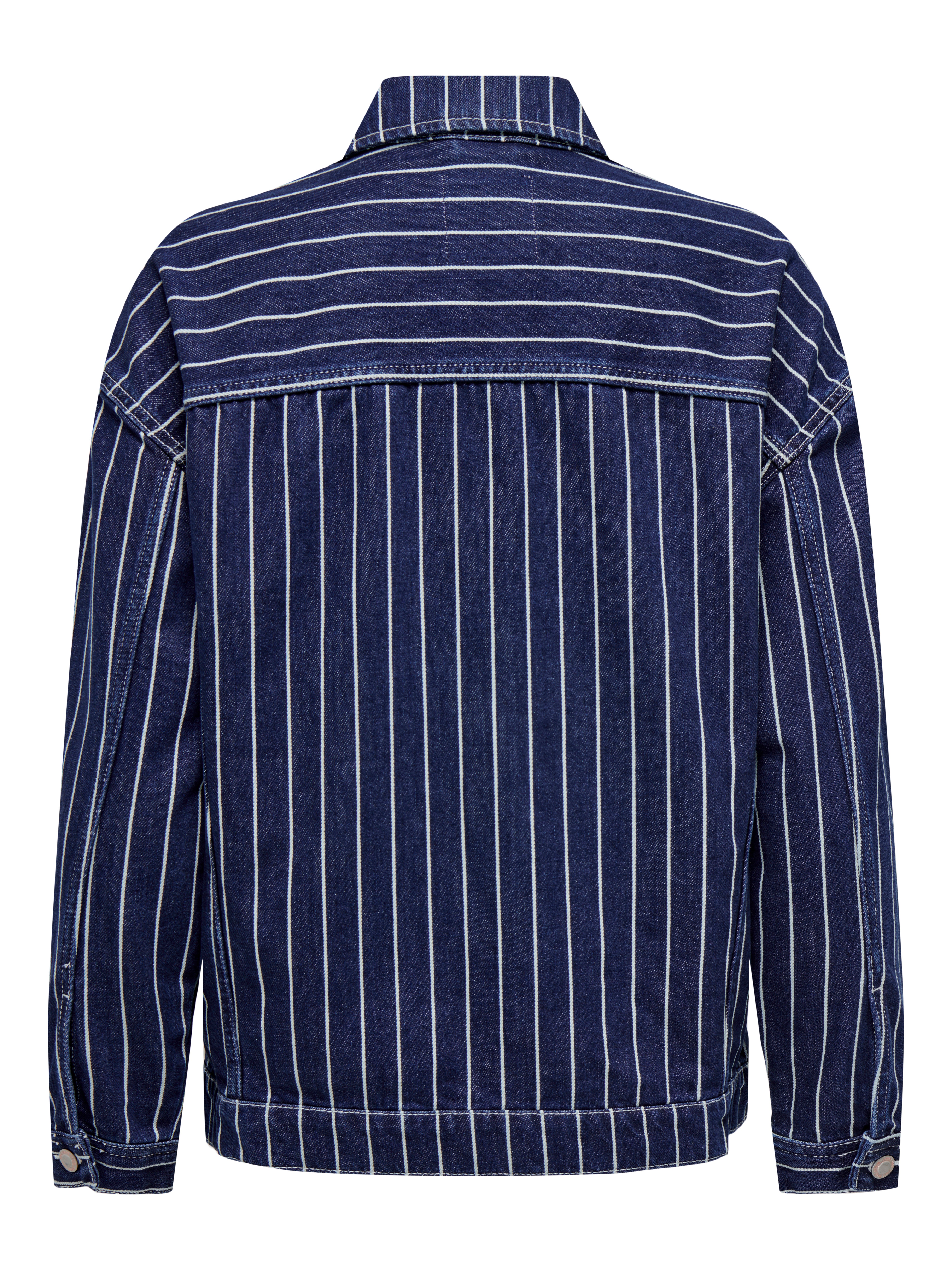 Mens striped denim on sale jacket