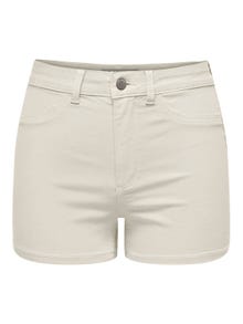 ONLY Locker geschnitten Hohe Taille Shorts -Ecru - 15295526