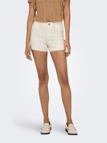 ONLY Højtaljede Shorts -Ecru - 15295526