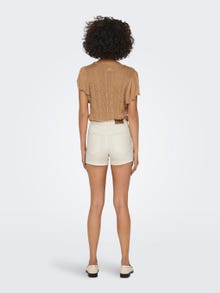 ONLY Locker geschnitten Hohe Taille Shorts -Ecru - 15295526