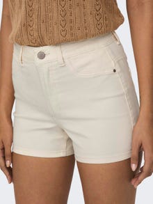 ONLY Loose Fit High waist Shorts -Ecru - 15295526