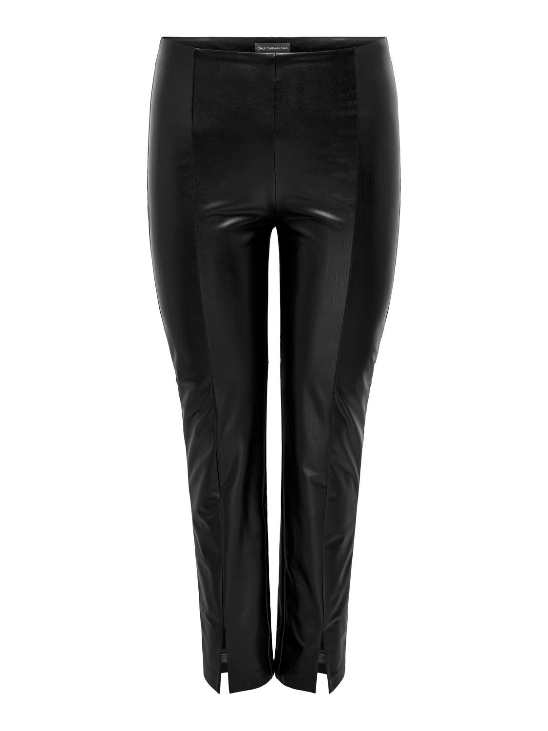 ONLY curvy coated leggings -Black - 15295530