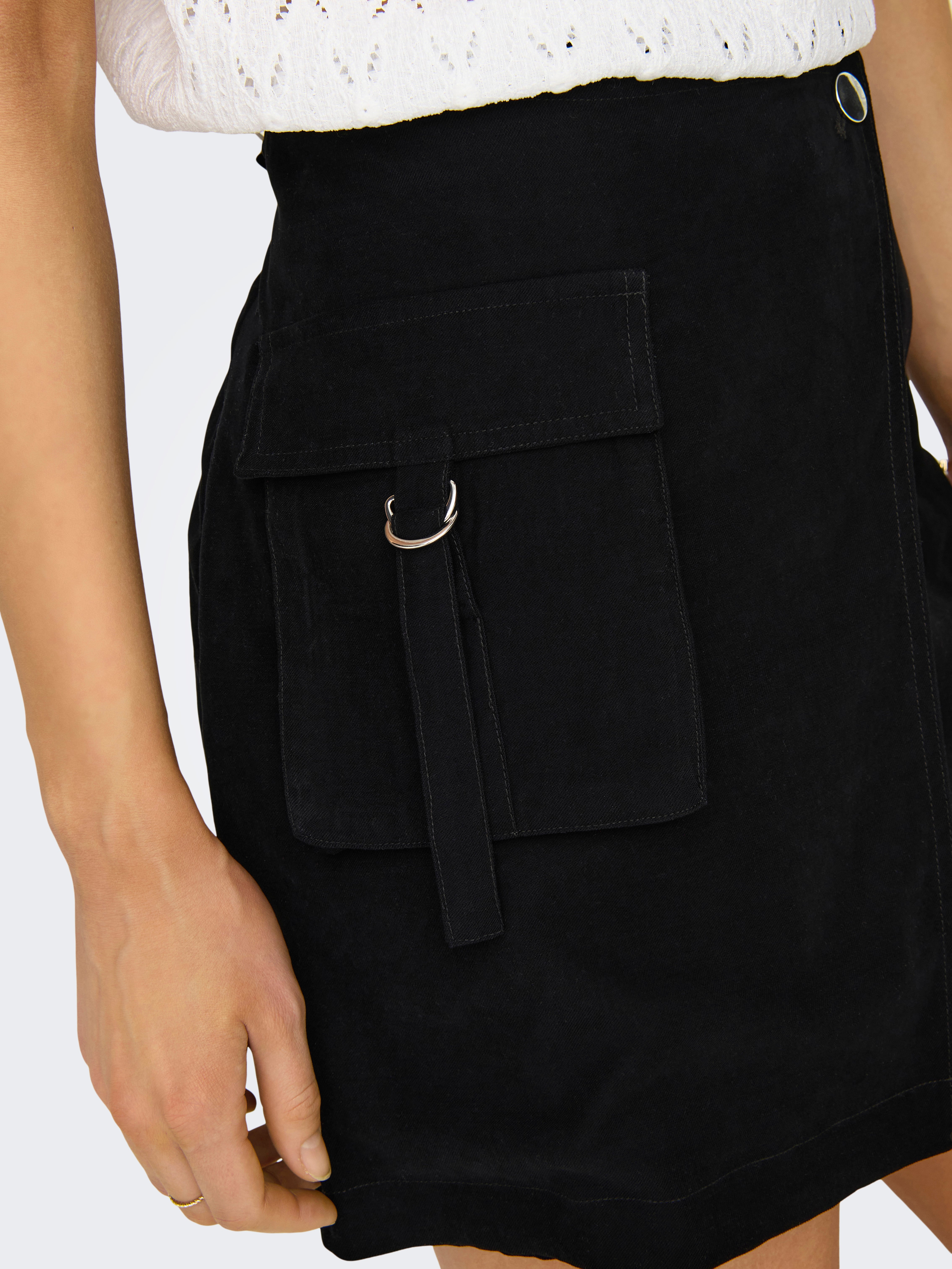 Clip belt on sale utility denim skirt