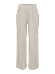 ONLY Pantalons Wide Leg Fit Taille moyenne -Sandshell - 15295564