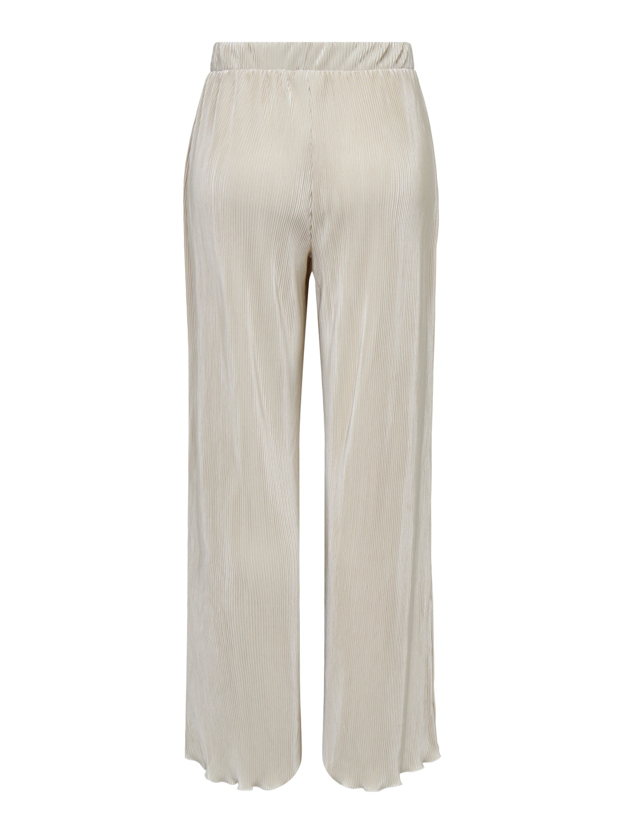 ONLY wide trousers with mid waist -Sandshell - 15295564