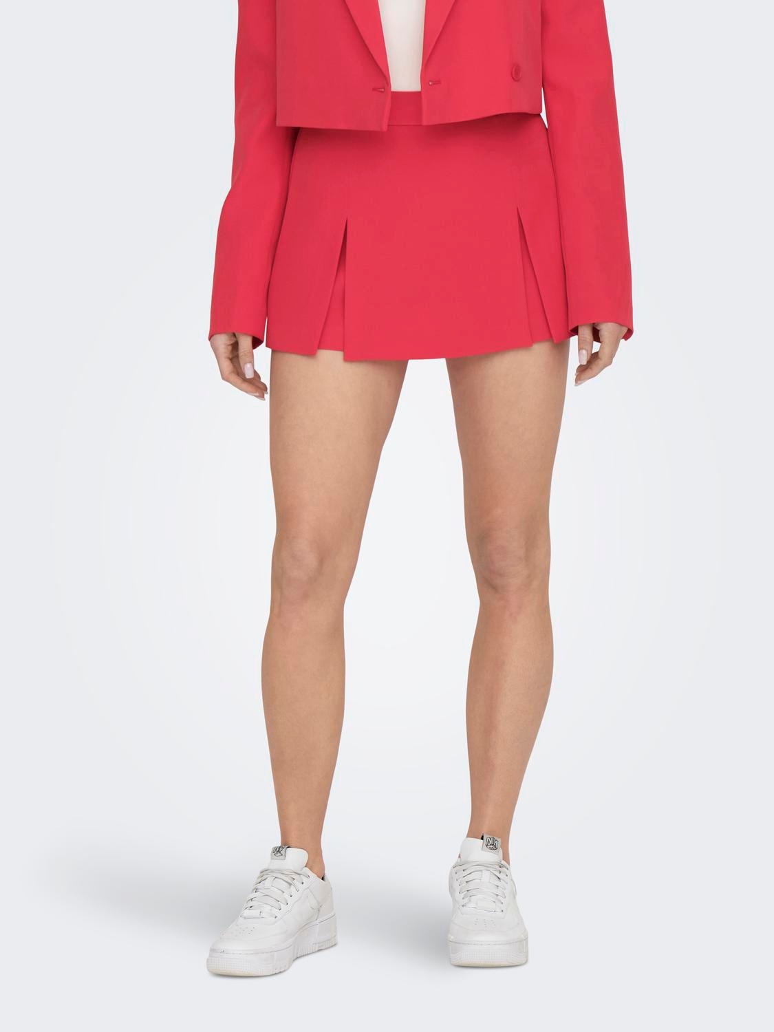 ONLY Mini skort with slits -Teaberry - 15295576